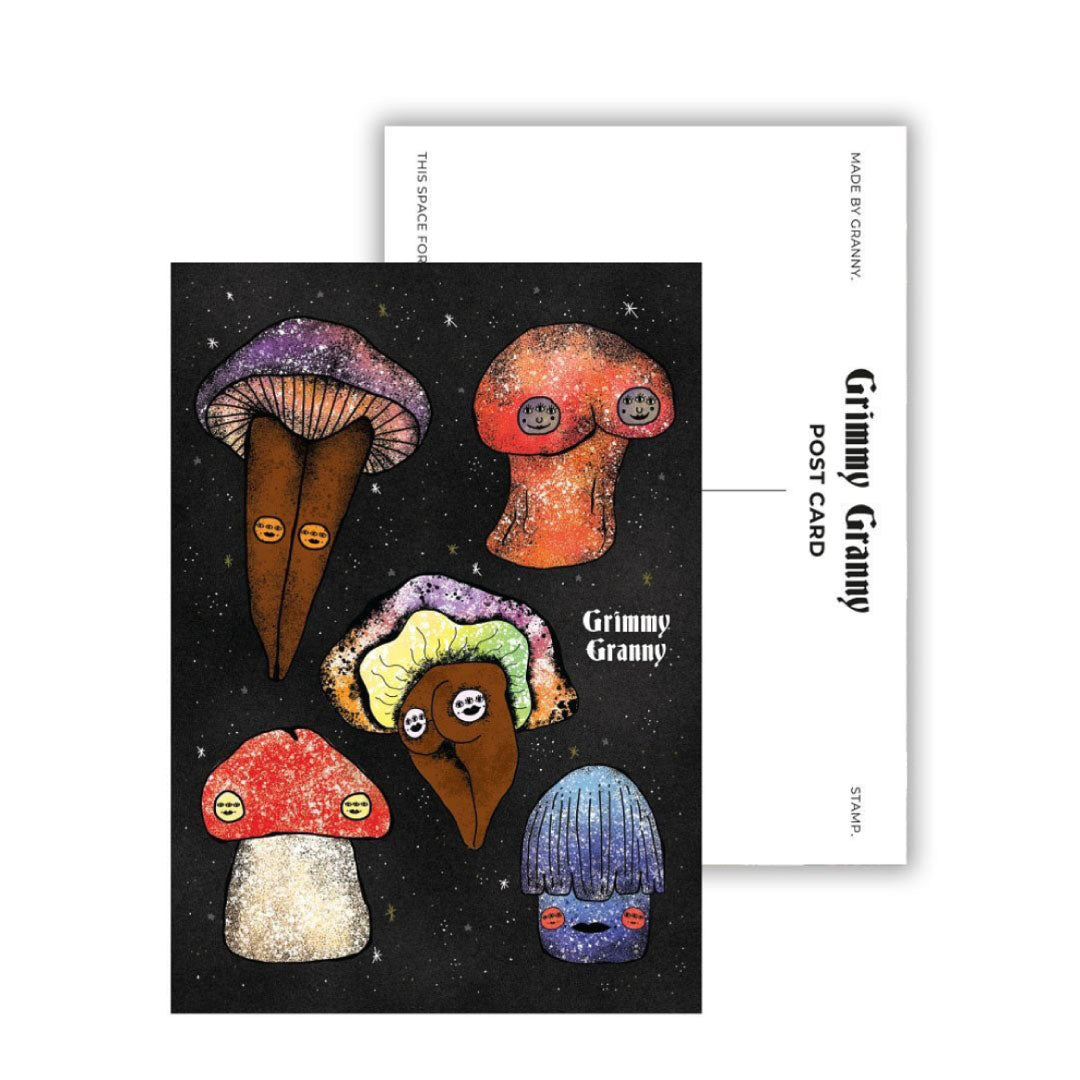 SHROOMS postcard