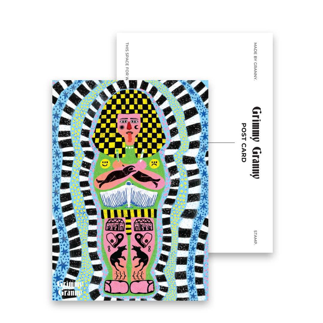 SELF PHAROAH-TRAIT postcard