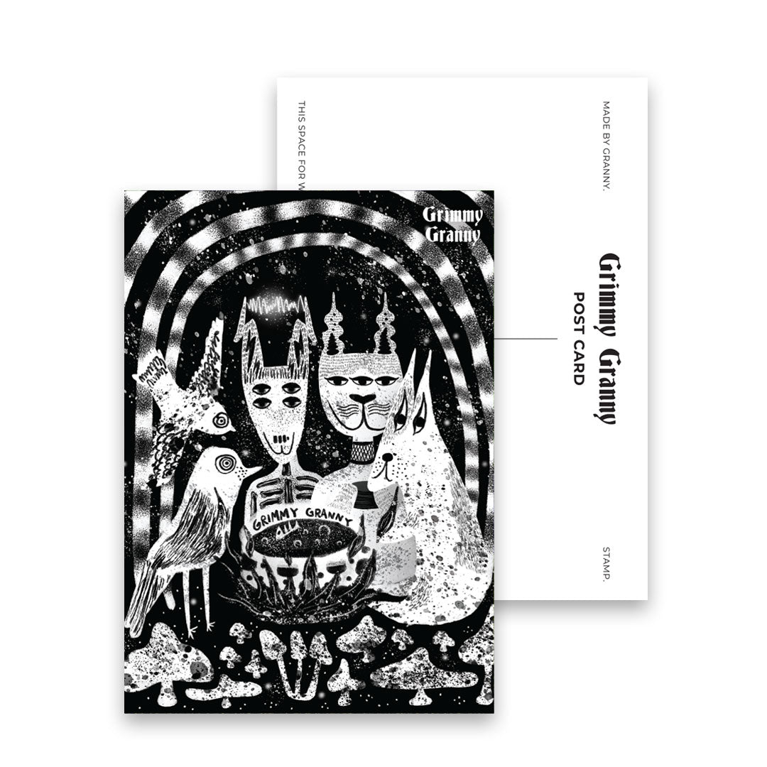 FAMILY GATHERING postcard