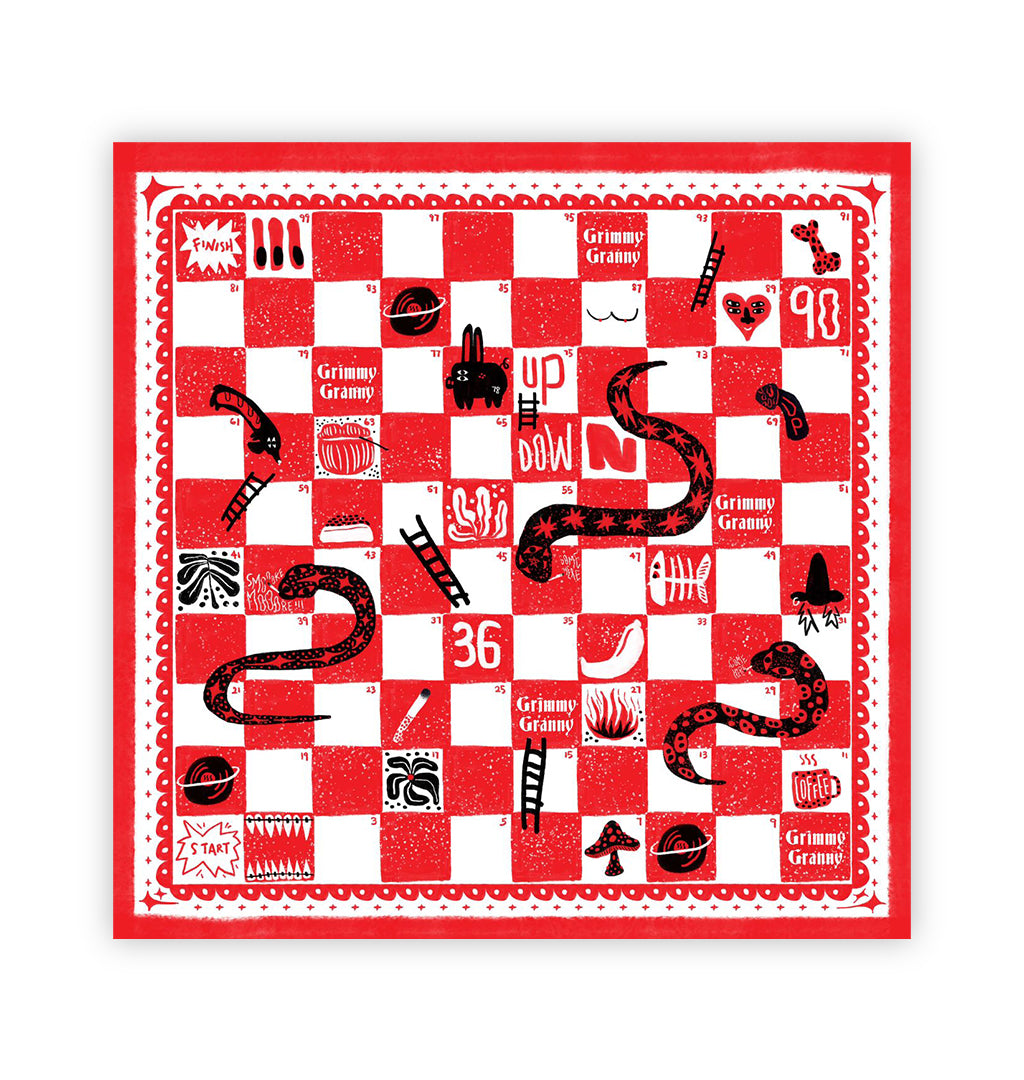 Snake Chess Scarf with Game Set